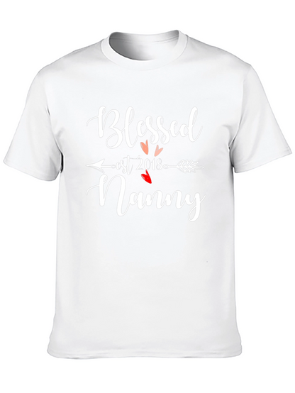 Blessed Nanny Est 2018 T-Shirt Black