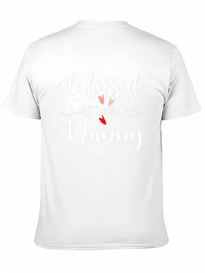 Blessed Nanny Est 2018 T-Shirt Black