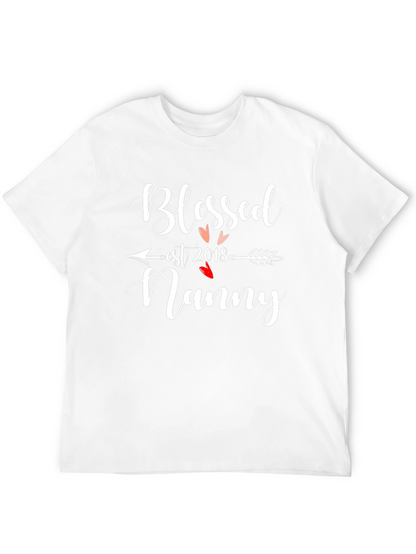 Blessed Nanny Est 2018 T-Shirt Black
