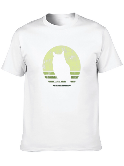 Owl Silhouette Graphic T-Shirt
