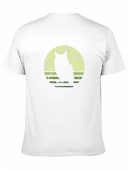 Owl Silhouette Graphic T-Shirt