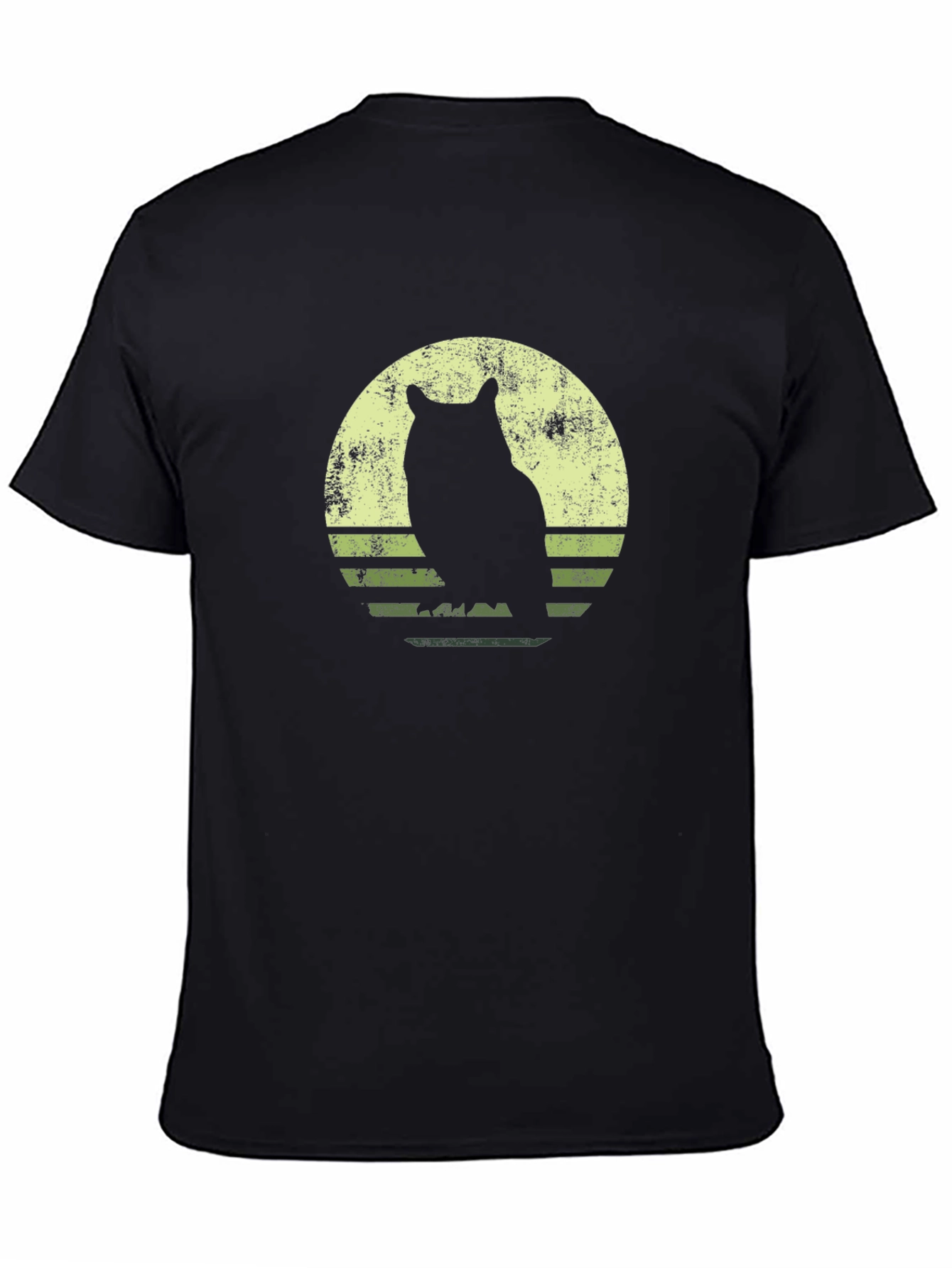 Owl Silhouette Graphic T-Shirt
