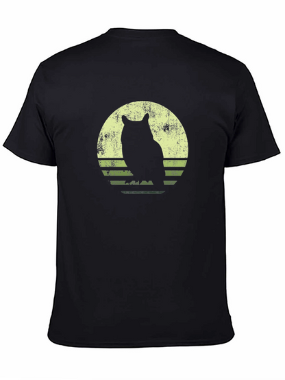 Owl Silhouette Graphic T-Shirt
