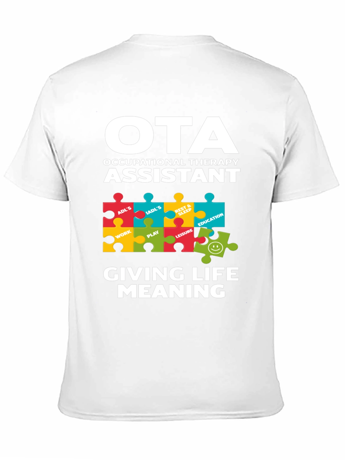 OTA Occupational Therapy Assistant Puzzle T-Shirt