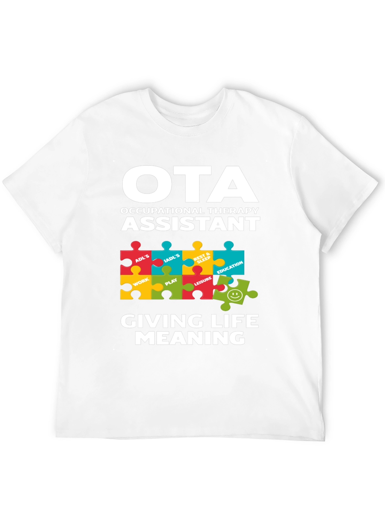OTA Occupational Therapy Assistant Puzzle T-Shirt
