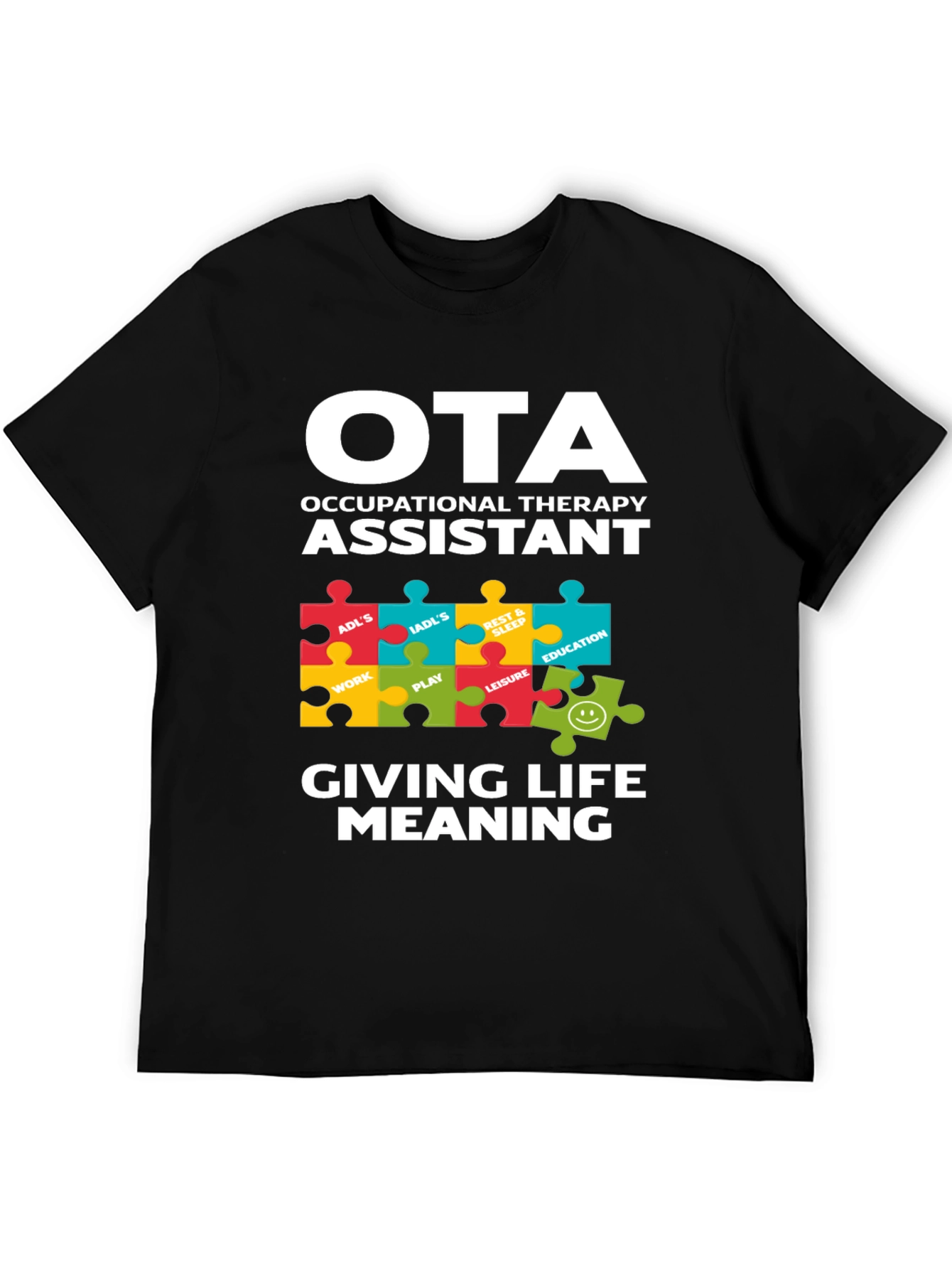 OTA Occupational Therapy Assistant Puzzle T-Shirt