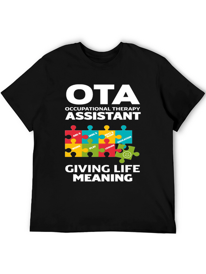 OTA Occupational Therapy Assistant Puzzle T-Shirt