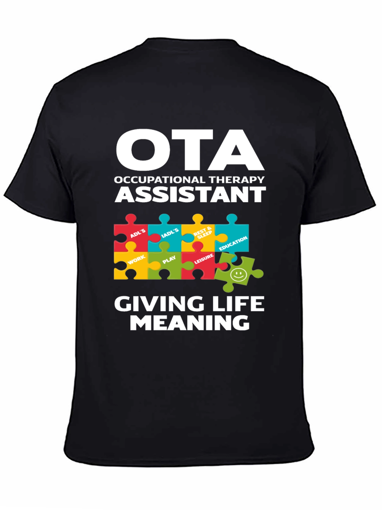 OTA Occupational Therapy Assistant Puzzle T-Shirt