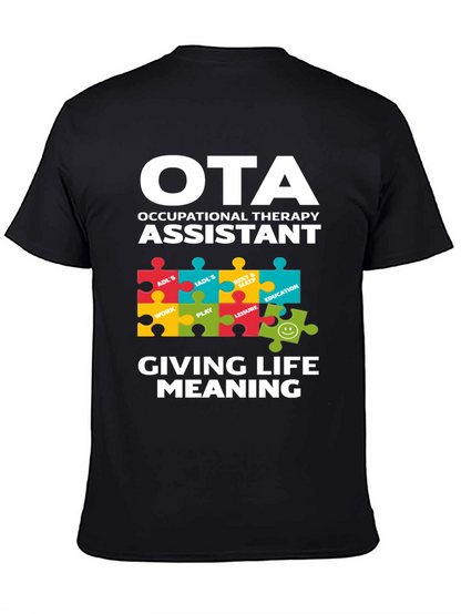 OTA Occupational Therapy Assistant Puzzle T-Shirt