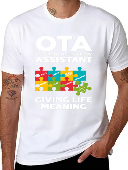OTA Occupational Therapy Assistant Puzzle T-Shirt