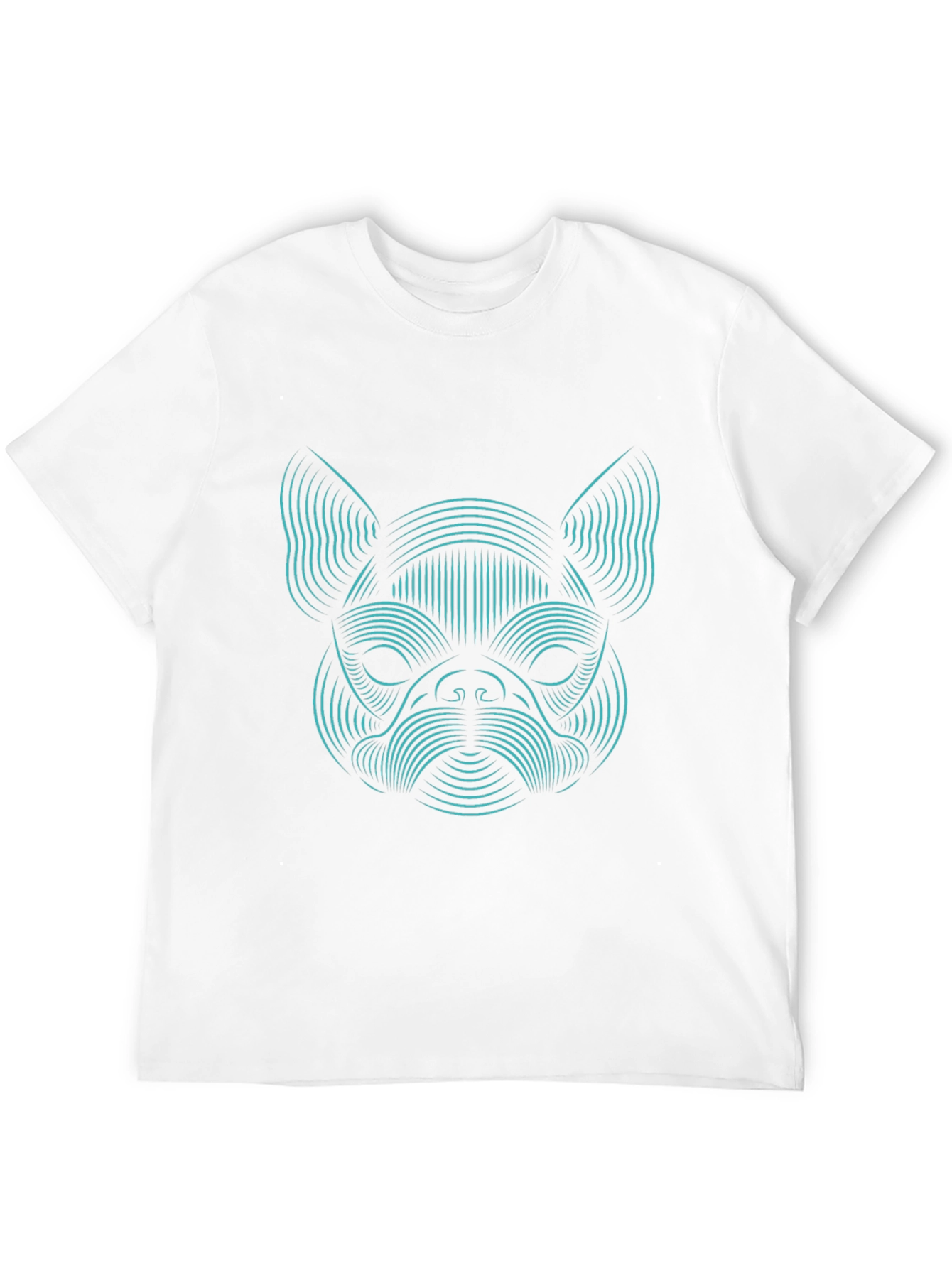 Abstract Dog Graphic Tee - Black Unisex T-Shirt