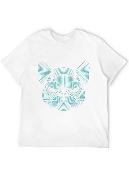 Abstract Dog Graphic Tee - Black Unisex T-Shirt
