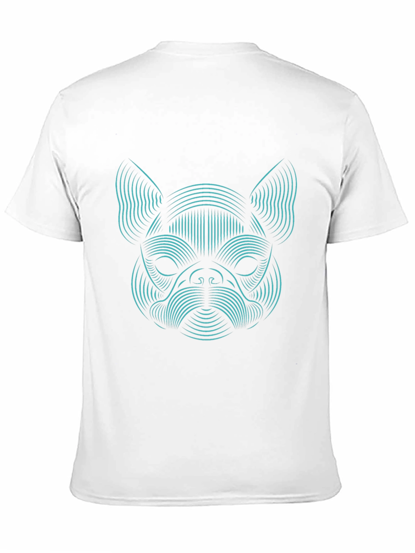 Abstract Dog Graphic Tee - Black Unisex T-Shirt