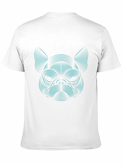 Abstract Dog Graphic Tee - Black Unisex T-Shirt