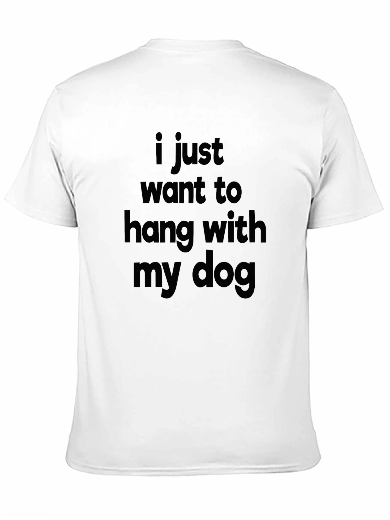 Hang With My Dog Black T-Shirt