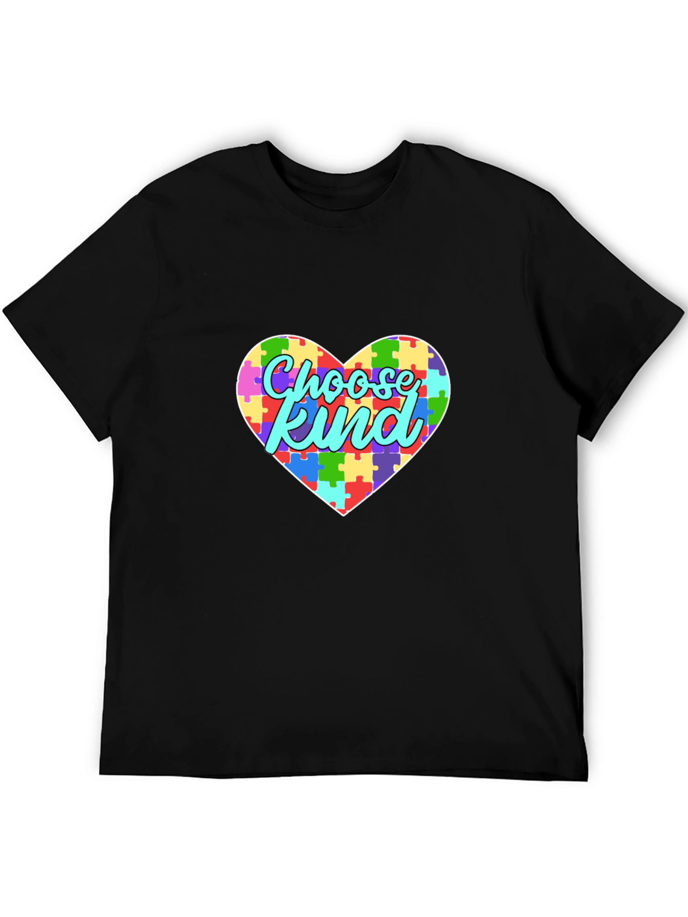 Choose Kind Autism Awareness Puzzle Heart T-Shirt