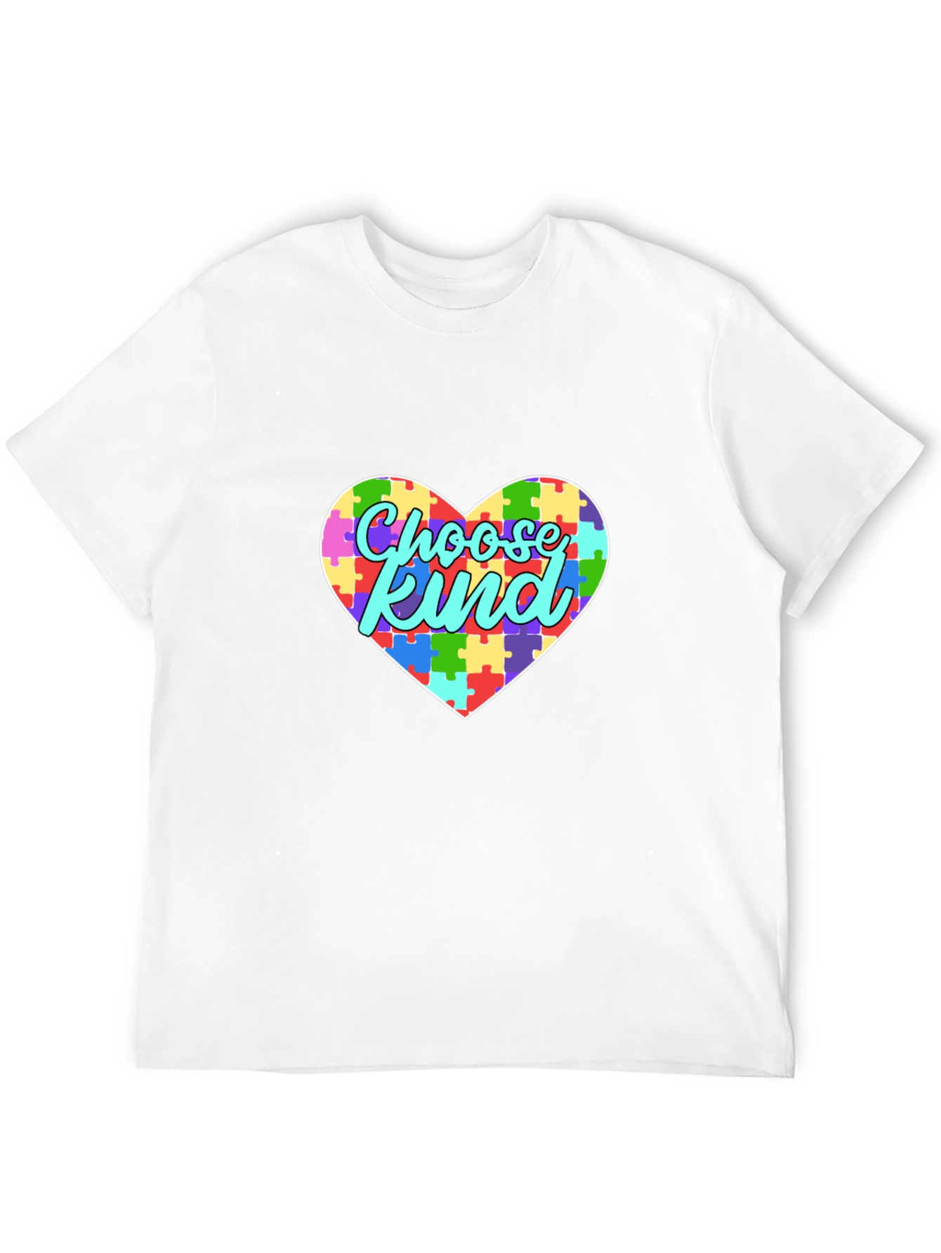 Choose Kind Autism Awareness Puzzle Heart T-Shirt