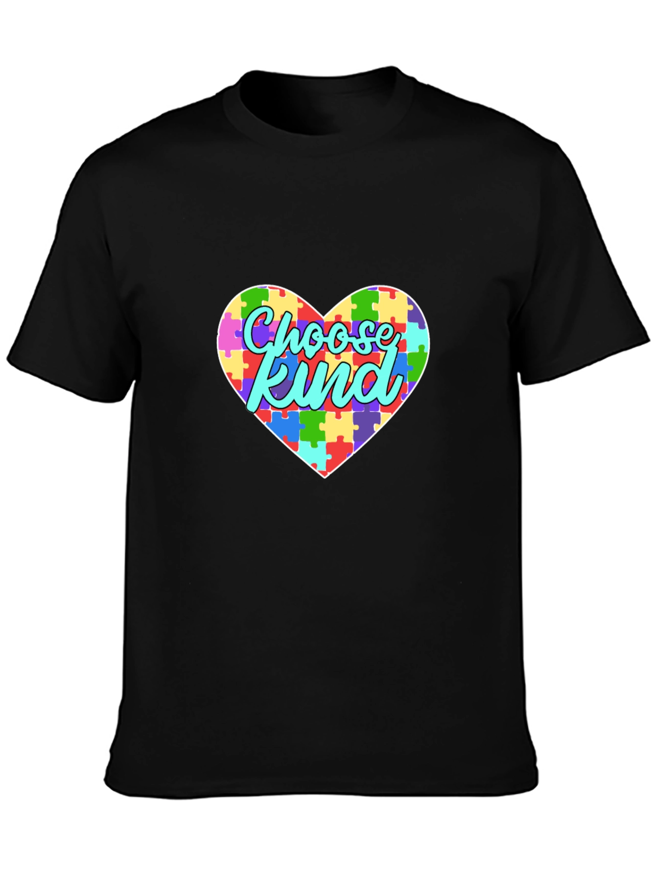 Choose Kind Autism Awareness Puzzle Heart T-Shirt