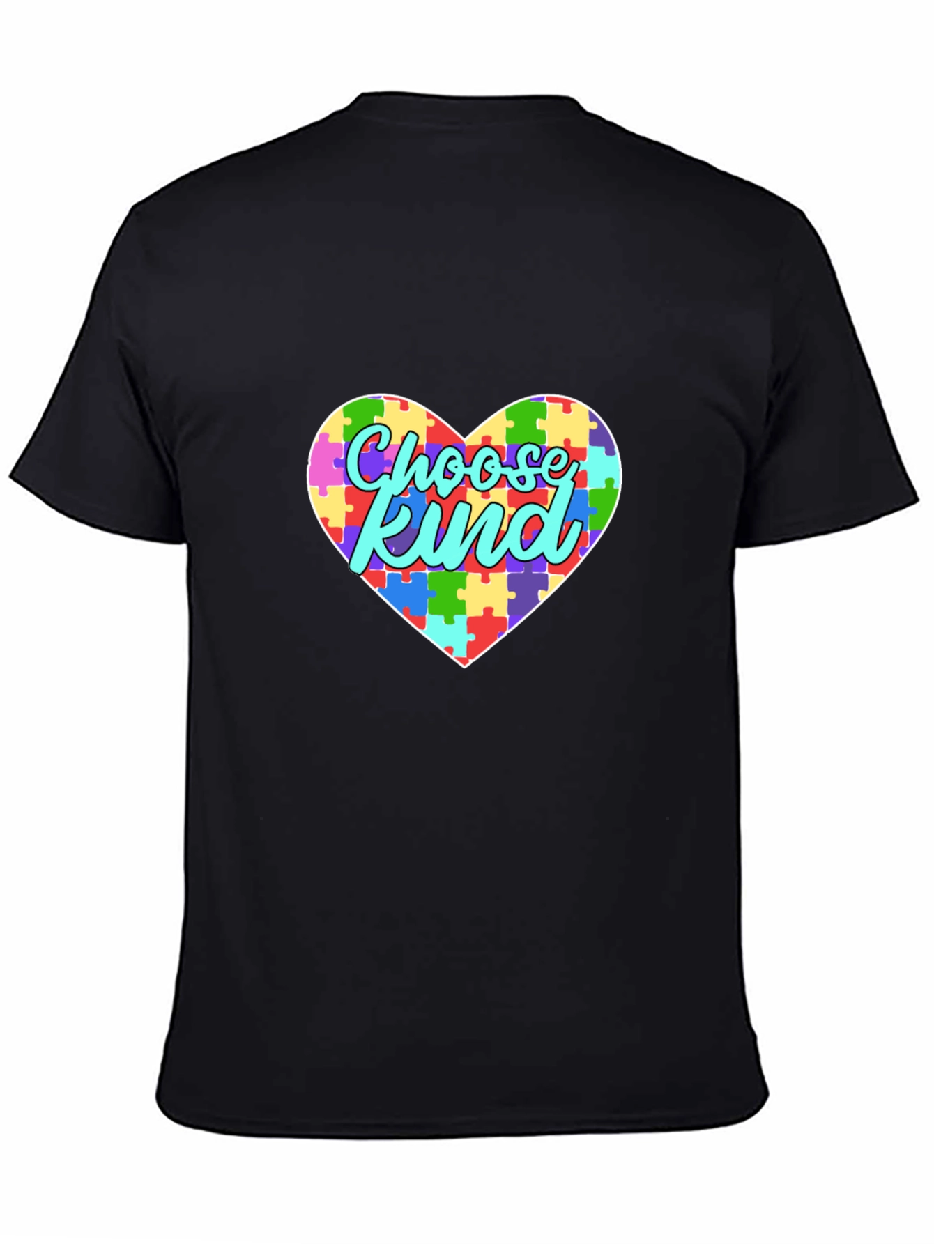 Choose Kind Autism Awareness Puzzle Heart T-Shirt