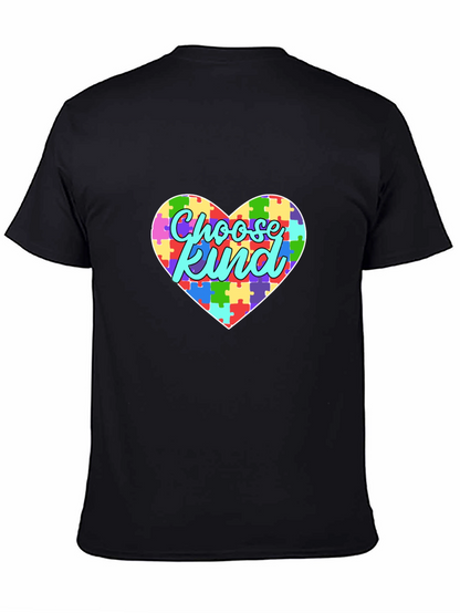 Choose Kind Autism Awareness Puzzle Heart T-Shirt
