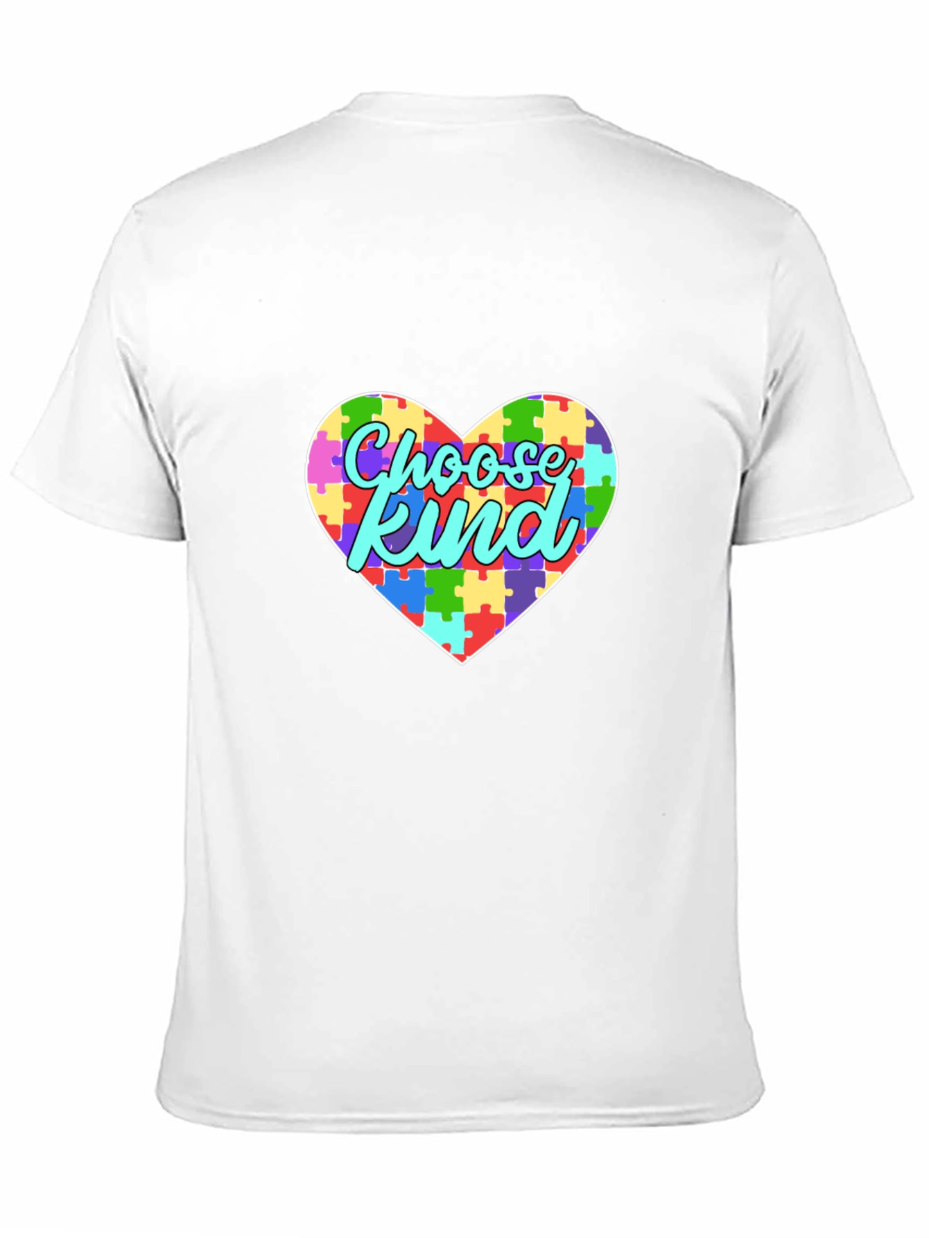 Choose Kind Autism Awareness Puzzle Heart T-Shirt