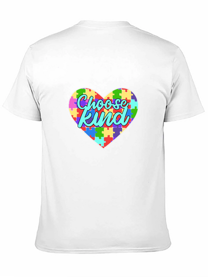 Choose Kind Autism Awareness Puzzle Heart T-Shirt