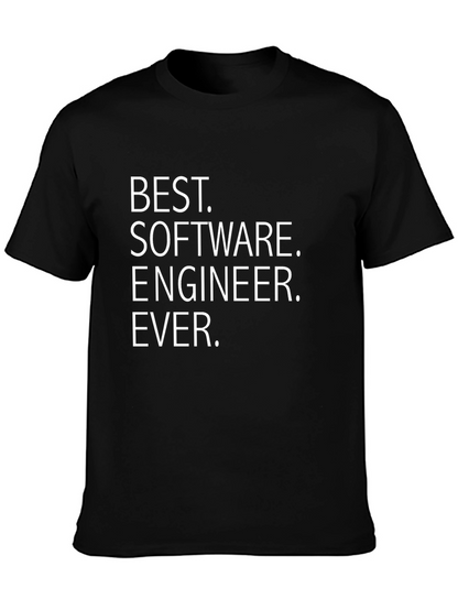 Best Software Engineer Ever T-Shirt - Black