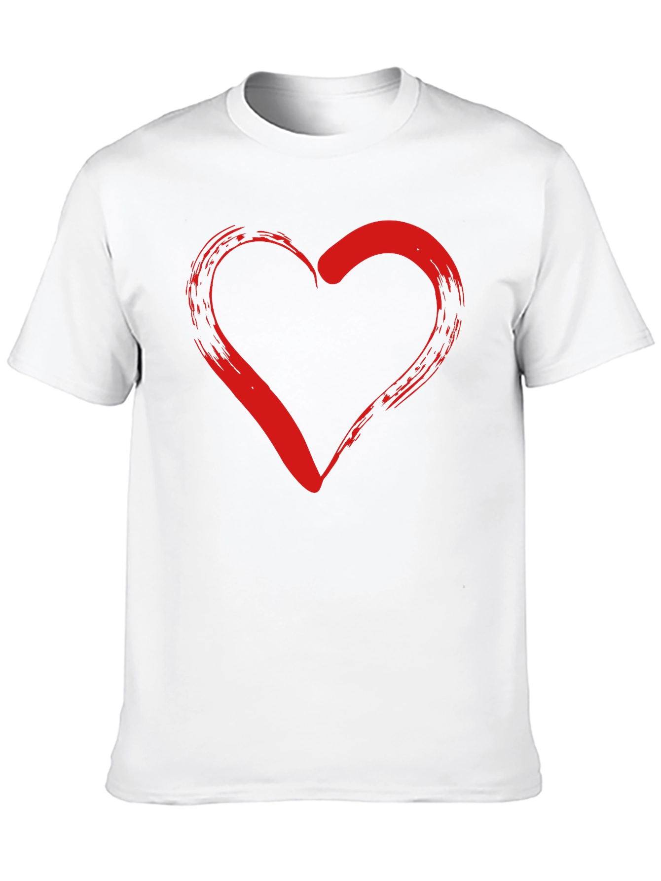 Heart Graphic Black T-Shirt - Stylish Casual Wear