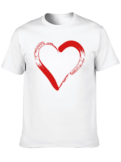 Heart Graphic Black T-Shirt - Stylish Casual Wear