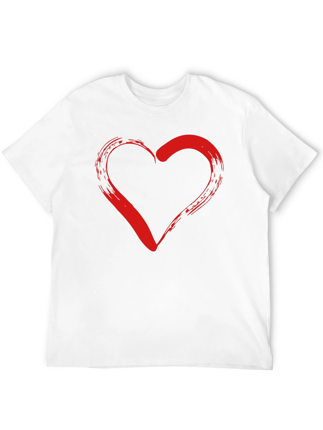 Heart Graphic Black T-Shirt - Stylish Casual Wear
