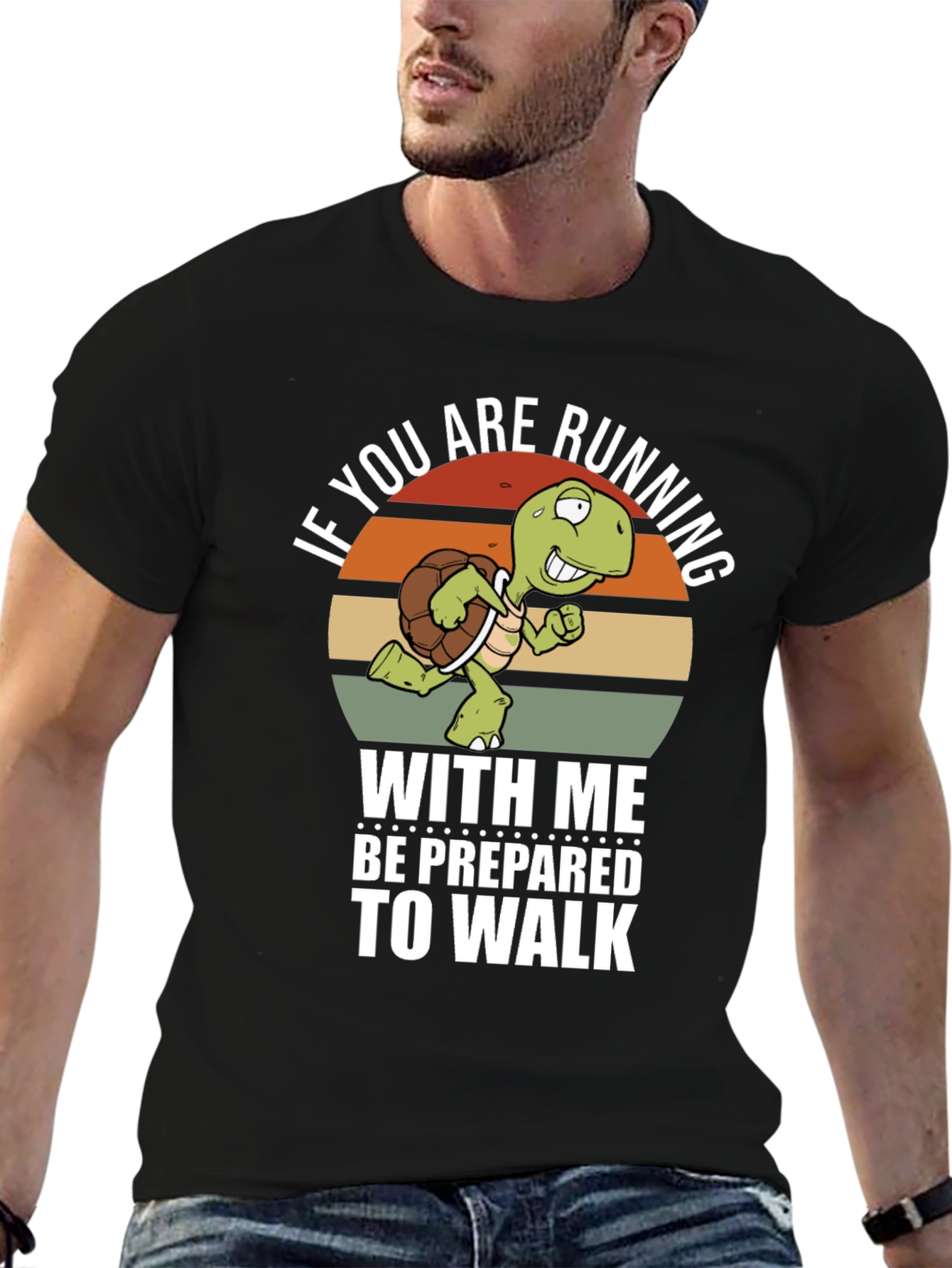 Funny Turtle Running T-Shirt - Be Prepared to Walk