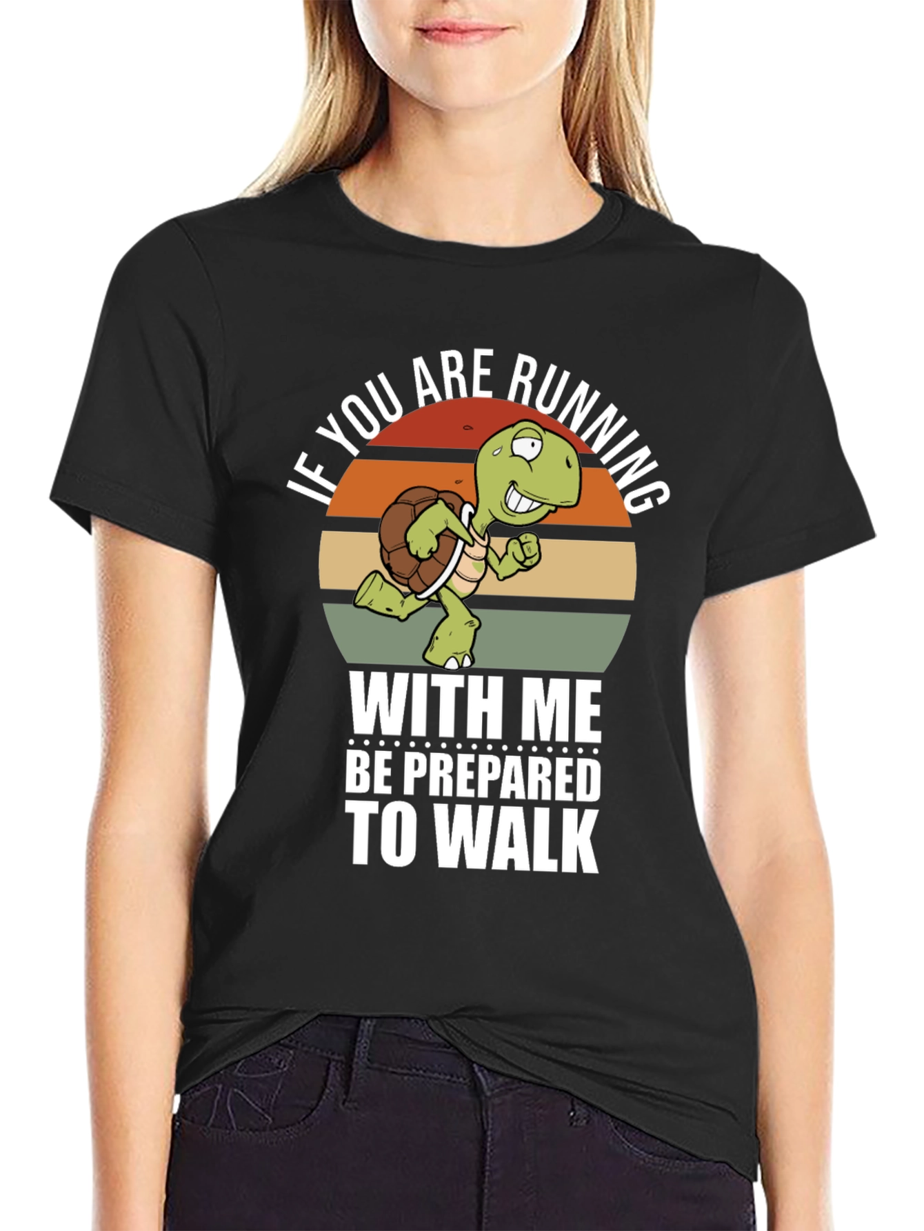 Funny Turtle Running T-Shirt - Be Prepared to Walk
