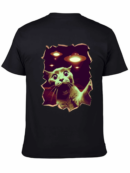 UFO Cat T-Shirt - Funny Alien Abduction Tee