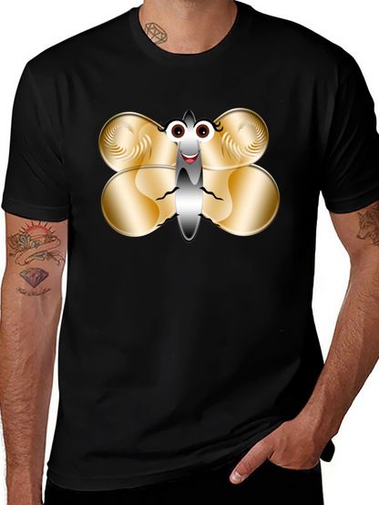 Funny Butterfly Graphic T-Shirt