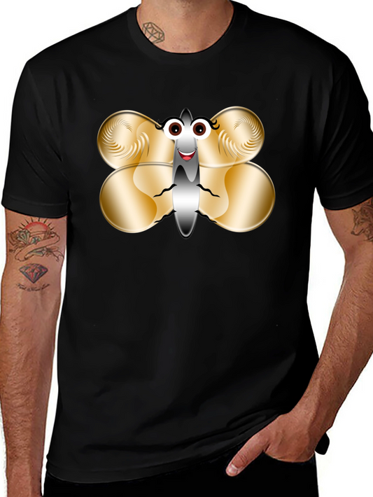 Funny Butterfly Graphic T-Shirt