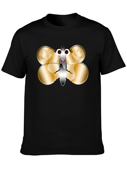 Funny Butterfly Graphic T-Shirt