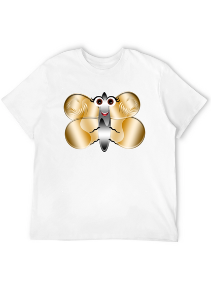 Funny Butterfly Graphic T-Shirt