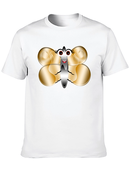 Funny Butterfly Graphic T-Shirt