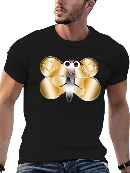 Funny Butterfly Graphic T-Shirt