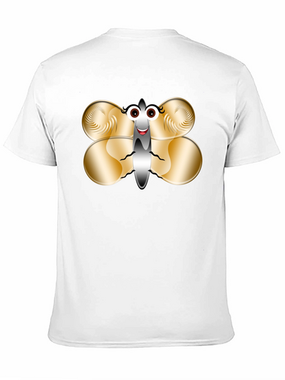 Funny Butterfly Graphic T-Shirt