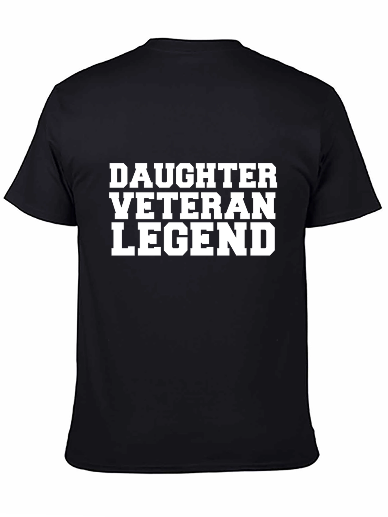 Daughter Veteran Legend T-Shirt - Black