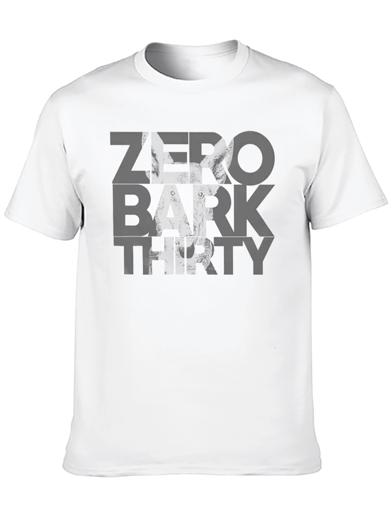 Zero Bark Thirty Mens Black Graphic T-Shirt