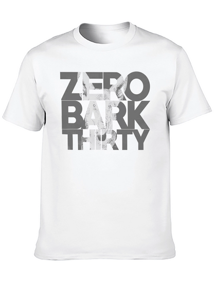 Zero Bark Thirty Mens Black Graphic T-Shirt