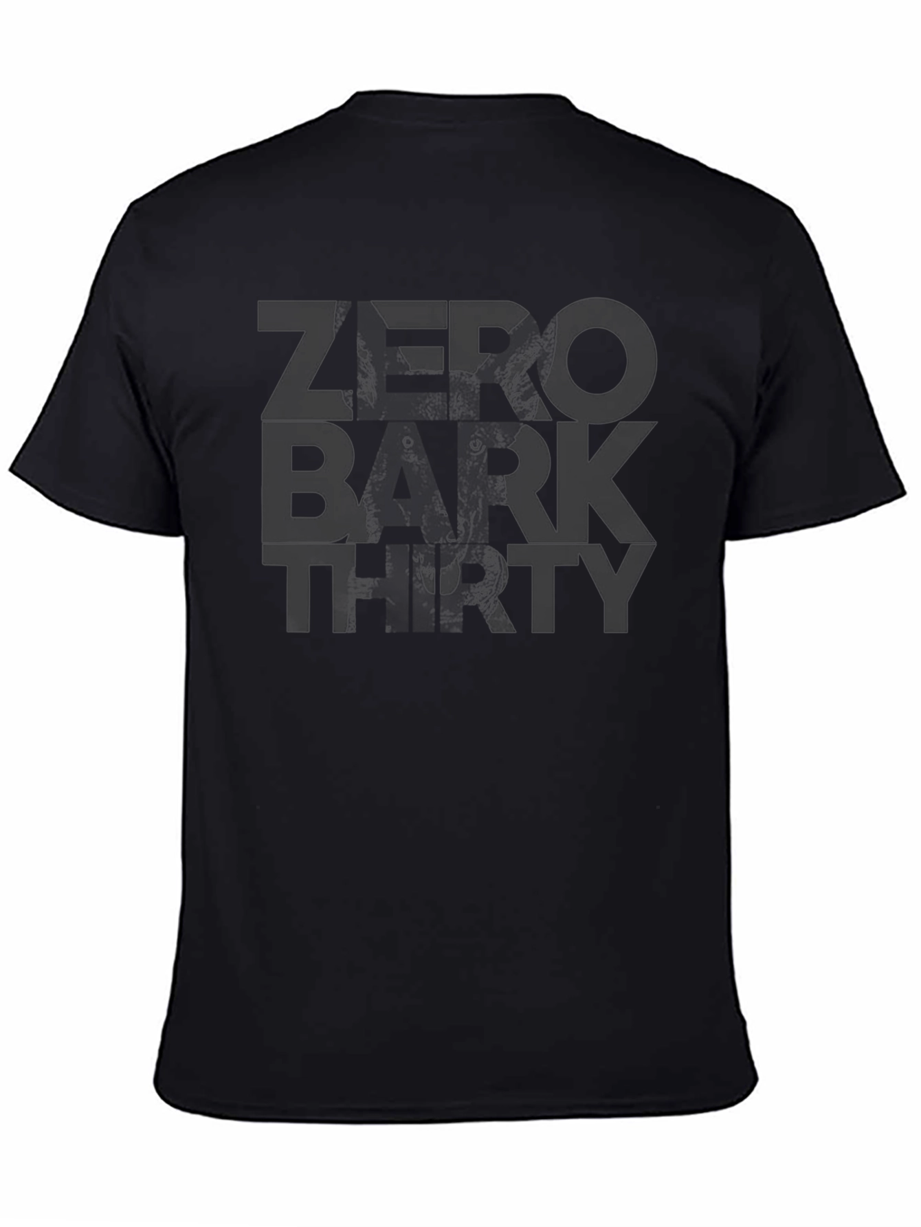 Zero Bark Thirty Mens Black Graphic T-Shirt