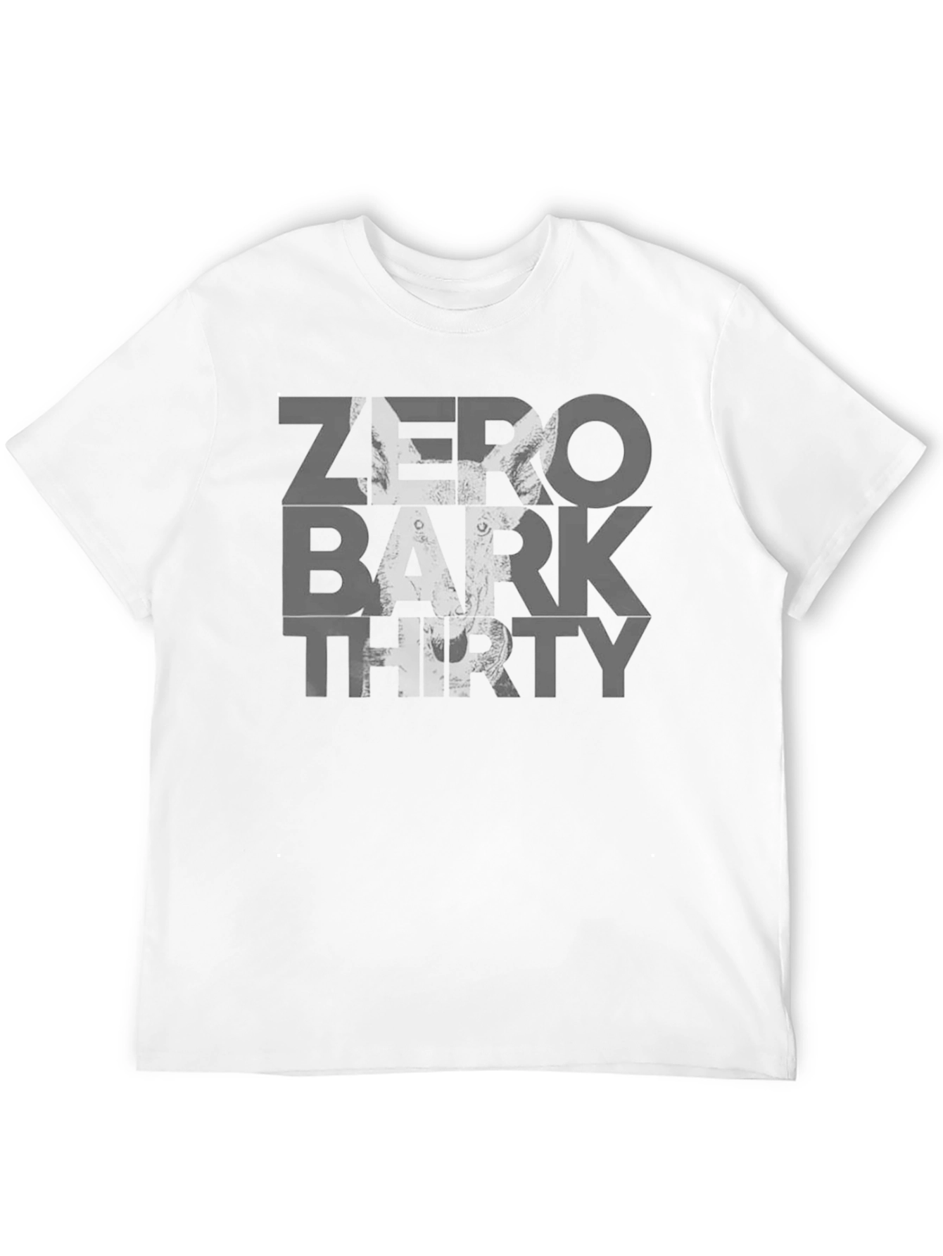 Zero Bark Thirty Mens Black Graphic T-Shirt