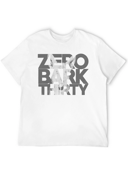 Zero Bark Thirty Mens Black Graphic T-Shirt