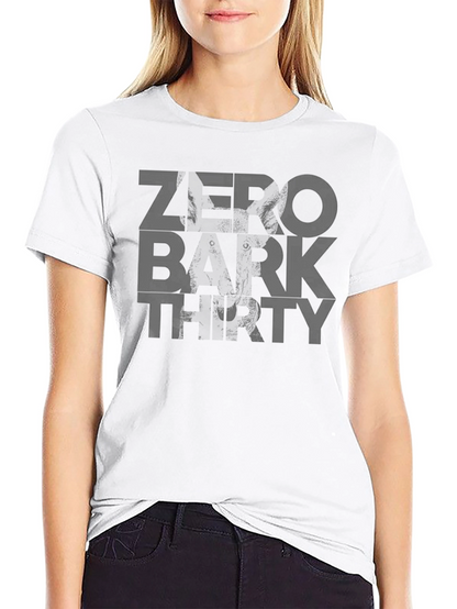 Zero Bark Thirty Mens Black Graphic T-Shirt
