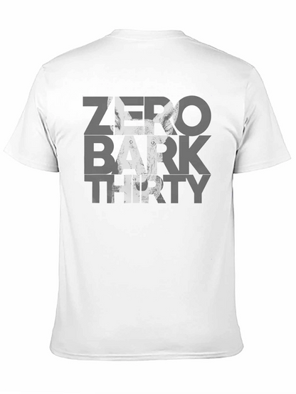 Zero Bark Thirty Mens Black Graphic T-Shirt