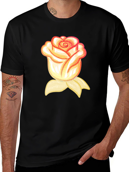 Rose Graphic T-Shirt - Black
