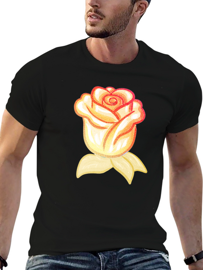 Rose Graphic T-Shirt - Black